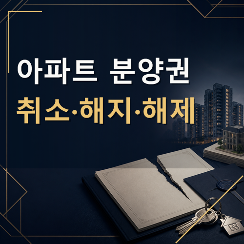 아파트 분양권 취소·해지·해제