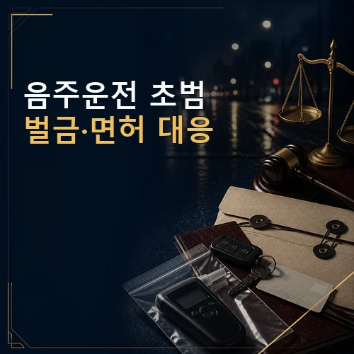 음주운전 초범 벌금과 면허처분 대응